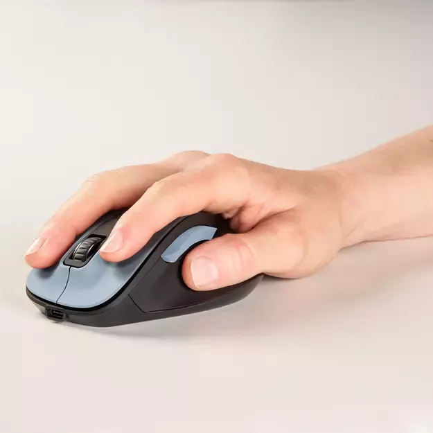 Hama MW-500 V2 Wireless Mouse with Rechargeable Battery - Light Blue 3