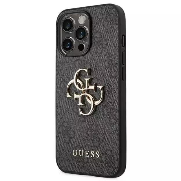 Guess GUHCP14X4GMGGR iPhone 14 Pro Max 6,7  szary/grey hardcase 4G Big Metal Logo 1