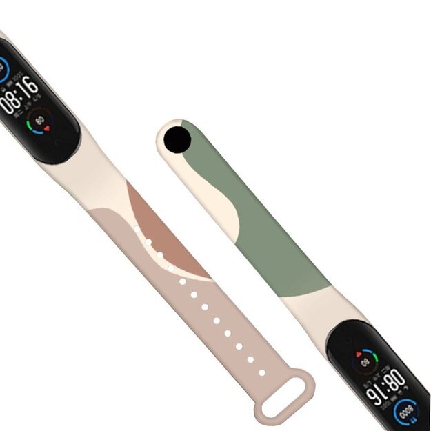 Strap Moro band for Xiaomi Mi Band 5 / 6 silicone strap watch bracelet pattern 4 2