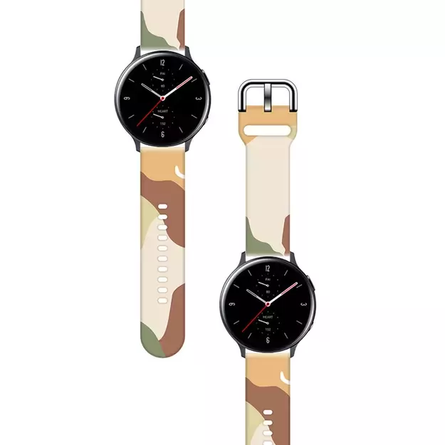 Strap Moro for Samsung Galaxy Watch 40 / 41 / 42 / 43 / 44 mm silicone bracelet watch band - pattern 16 1
