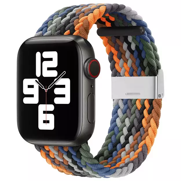 Braided Fabric Strap Bracelet Strap Fabric Band for Apple Watch 38 / 40 / 41 mm - Multicolor