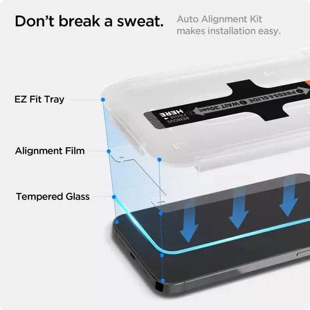 Spigen Glas.tR EZ Fit Tempered Glass for iPhone 13 / 13 Pro / 14 / 16e - 2 pcs. 20