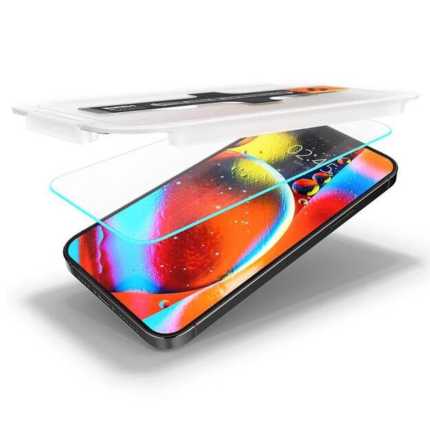 Spigen Glas.tR EZ Fit Tempered Glass for iPhone 13 / 13 Pro / 14 / 16e - 2 pcs. 13