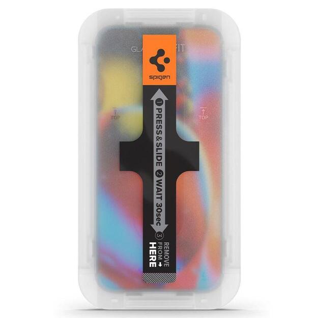 Spigen Glas.tR EZ Fit Tempered Glass for iPhone 13 / 13 Pro / 14 / 16e - 2 pcs. 11