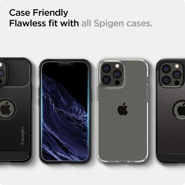 Spigen Glas.tR EZ Fit Tempered Glass for iPhone 13 / 13 Pro / 14 / 16e - 2 pcs. 4