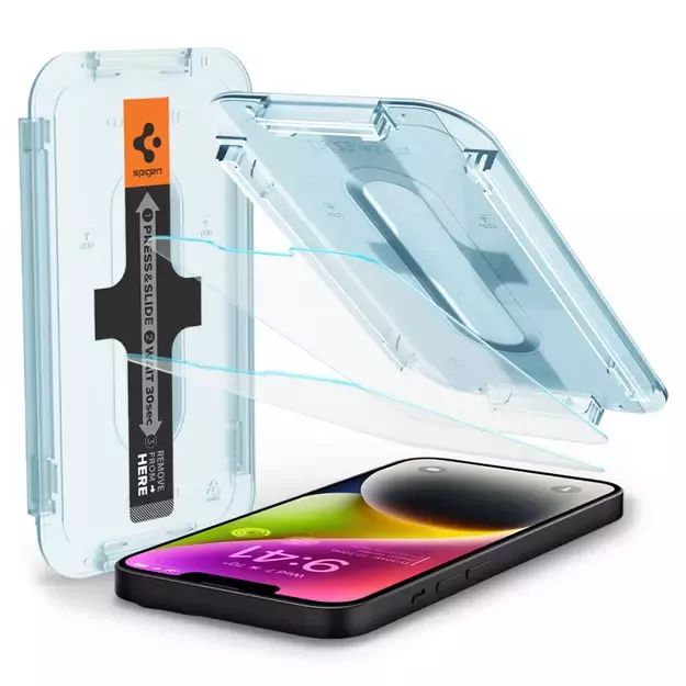 Spigen Glas.tR EZ Fit Tempered Glass for iPhone 13 / 13 Pro / 14 / 16e - 2 pcs. 34