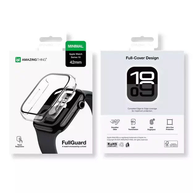 AmazingThing Radix Glass Case for Apple Watch 42mm - Clear 16