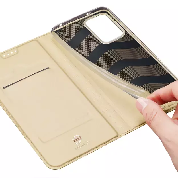 Dux Ducis Skin Pro Case for Xiaomi Redmi Note 12 Pro+ Flip Card Wallet Stand Gold 11