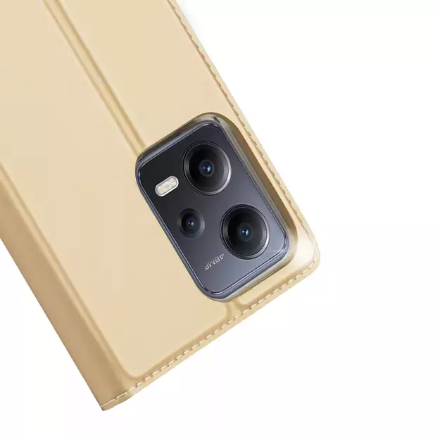 Dux Ducis Skin Pro Case for Xiaomi Redmi Note 12 Pro+ Flip Card Wallet Stand Gold 6