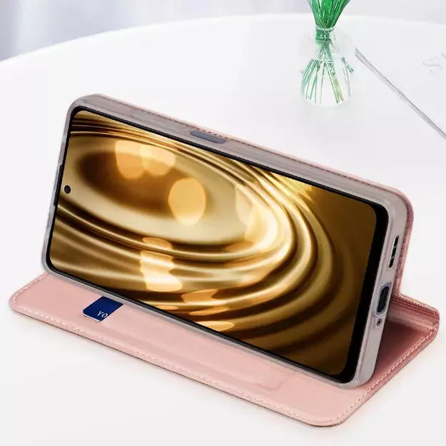 Dux Ducis Skin Pro Case for Xiaomi Redmi Note 12 Pro+ Flip Card Wallet Stand Gold 19
