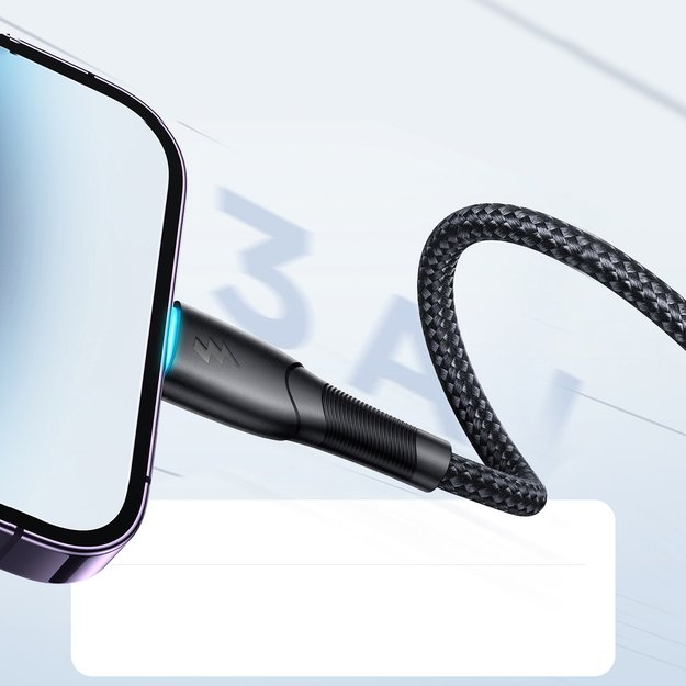 Joyroom Starry Series SA32-AL3 3A USB-A / Lightning cable 1m - black 9