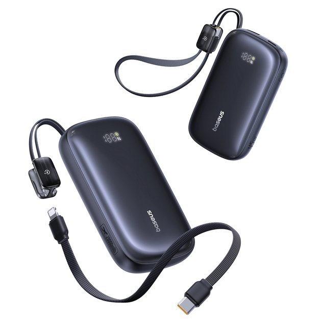 Baseus EnerFill FC21 Qpow 3 Ultra 20000mAh 45W Power Bank with Digital Display and Included Cable - Black 1