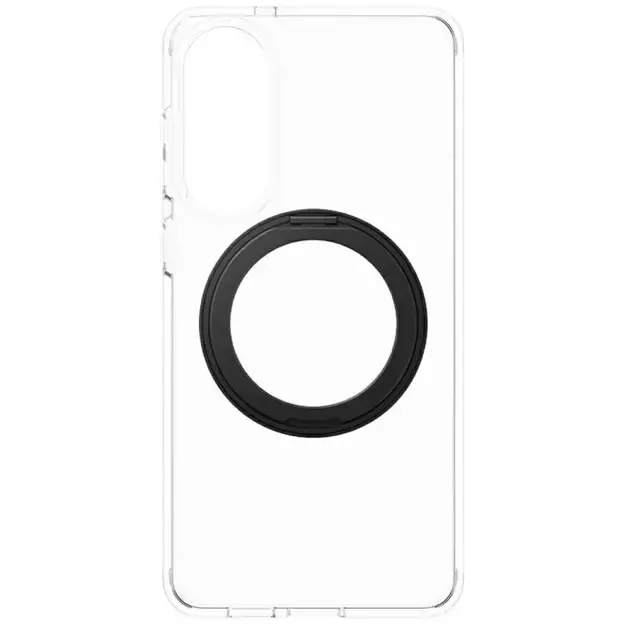 CARE by PanzerGlass Feature Black Kickstand &amp  QI Case for Samsung Galaxy S25 Edge - Transparent 2