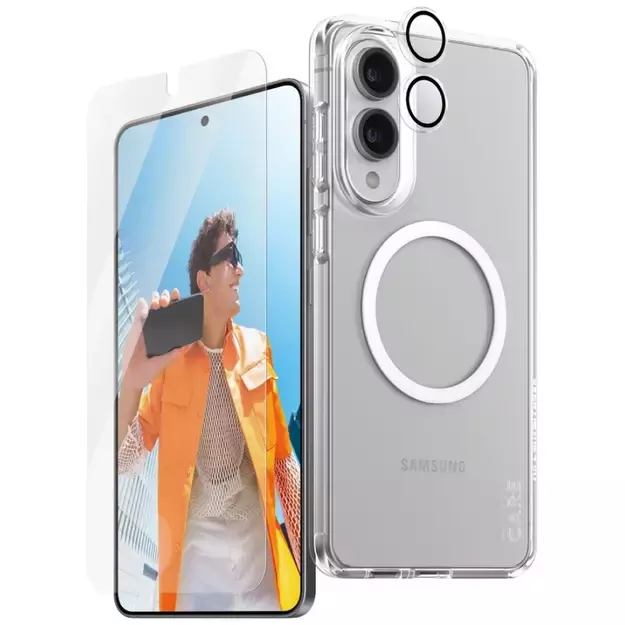 CARE by PanzerGlass Flagship 3in1 Case+Glass+Lens for Samsung Galaxy S25 Edge - transparent 1