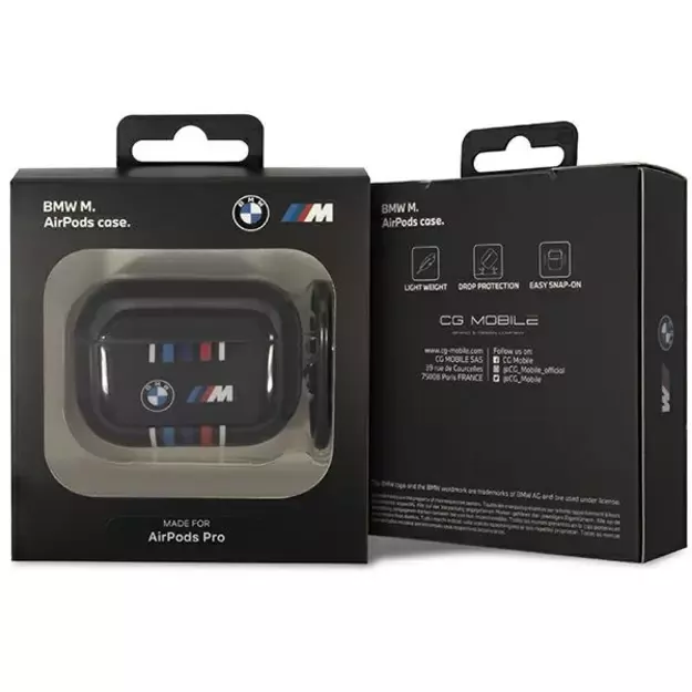 BMW BMAP22SWTK AirPods Pro cover black/black Multiple Colored Lines 2