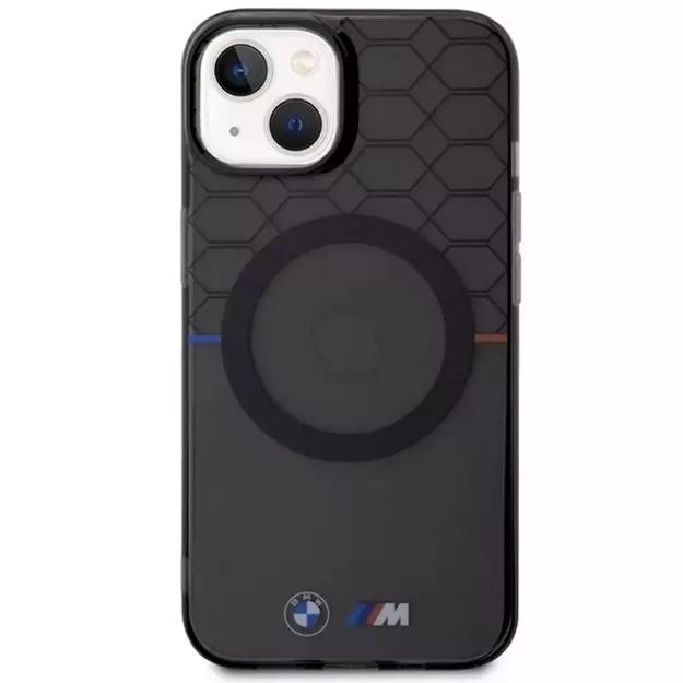 Case BMW BMHMP14SHGPK iPhone 14 6.1&quot  grey/grey Pattern MagSafe 2