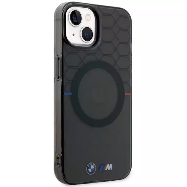 Case BMW BMHMP14SHGPK iPhone 14 6.1&quot  grey/grey Pattern MagSafe 3