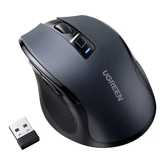 Ugreen MU006 wireless optical mouse USB 2.4GHz / Bluetooth 5.0 4000 DPI - black 1