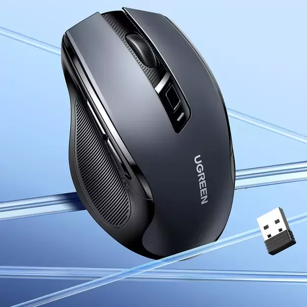 Ugreen MU006 wireless optical mouse USB 2.4GHz / Bluetooth 5.0 4000 DPI - black 6