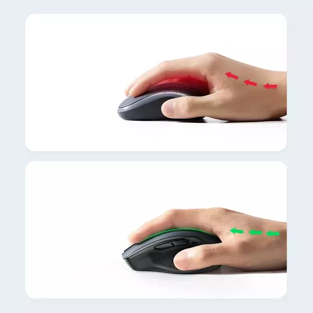 Ugreen MU006 wireless optical mouse USB 2.4GHz / Bluetooth 5.0 4000 DPI - black 15