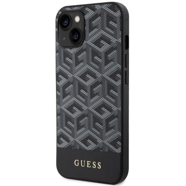 Guess GUHMP14MHGCFSEK iPhone 14 Plus 6.7  black/black hardcase GCube Stripes MagSafe 8