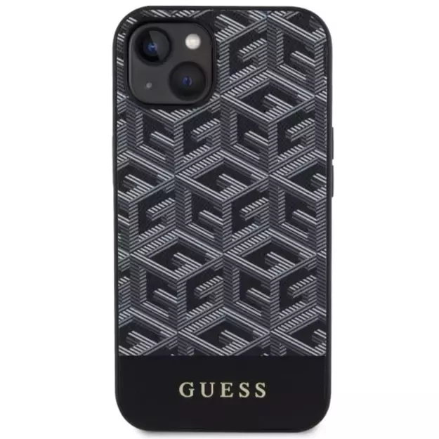 Guess GUHMP14MHGCFSEK iPhone 14 Plus 6.7  black/black hardcase GCube Stripes MagSafe 2