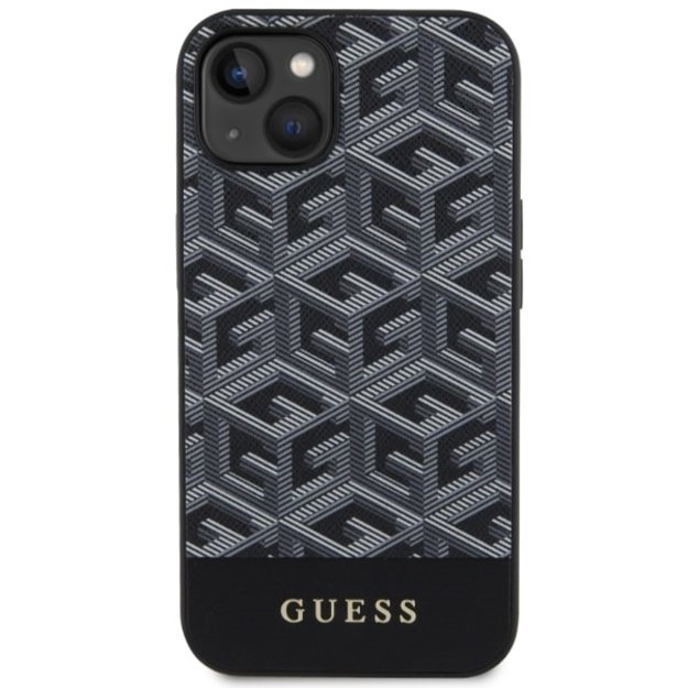Guess GUHMP14MHGCFSEK iPhone 14 Plus 6.7  black/black hardcase GCube Stripes MagSafe 9