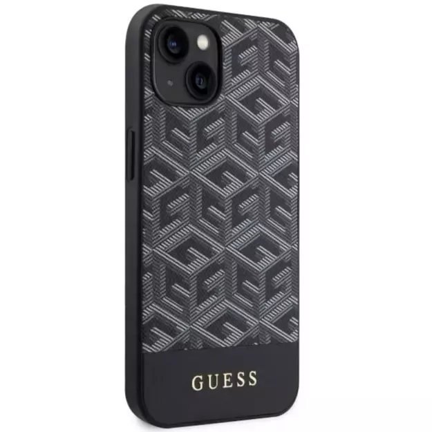 Guess GUHMP14MHGCFSEK iPhone 14 Plus 6.7  black/black hardcase GCube Stripes MagSafe 3