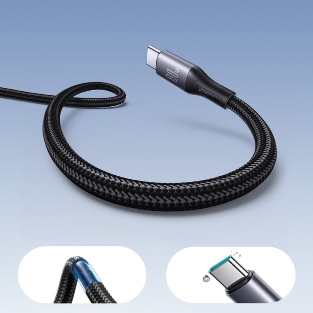 Joyroom S-A28 Flash Series 60W USB-C - USB-C cable 1m - black 6