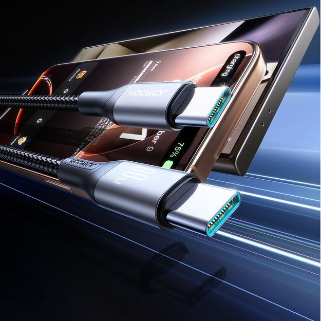 Joyroom S-A28 Flash Series 60W USB-C - USB-C cable 1m - black 1