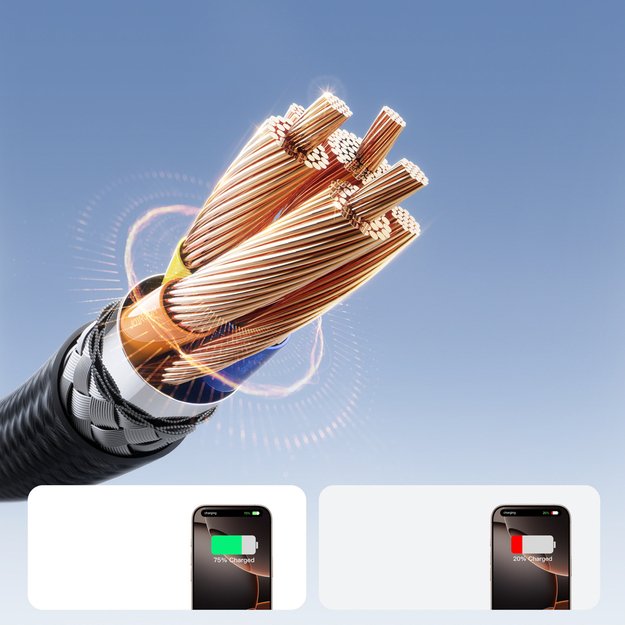 Joyroom S-A28 Flash Series 60W USB-C - USB-C cable 1m - black 3