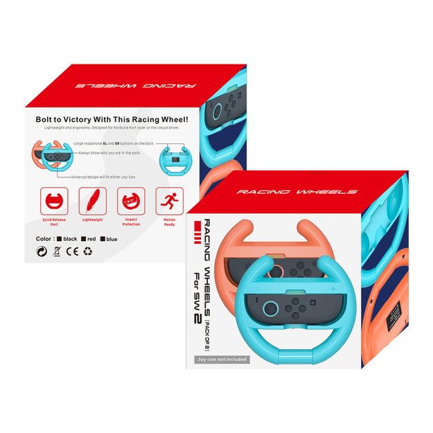 Nintendo Switch 2 Joy-Con Racing Wheel (Pack of 2) - Black 6