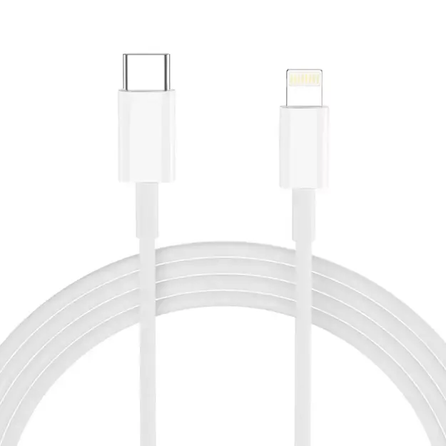 Tech-Protect NCA20 PD 20W QC3.0 USB-A / USB-C Wall Charger + USB-C / Lightning Cable 100cm - White 6