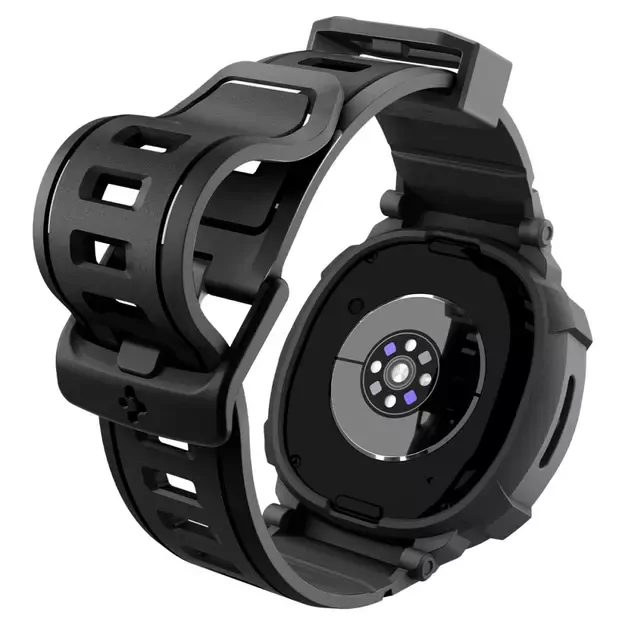 Spigen Rugged Armor Pro Strap for Samsung Galaxy Watch 8 44mm - Matte Black 8