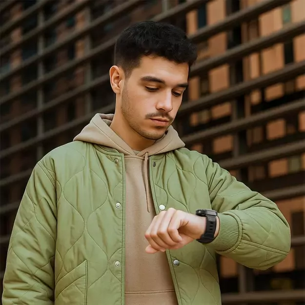 Spigen Rugged Armor Pro Strap for Samsung Galaxy Watch 8 44mm - Matte Black 14