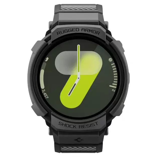 Spigen Rugged Armor Pro Strap for Samsung Galaxy Watch 8 44mm - Matte Black 1
