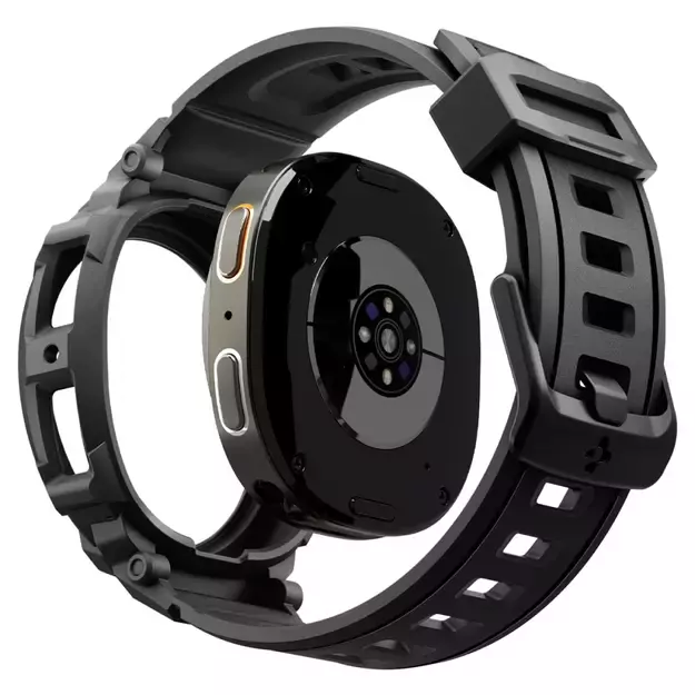 Spigen Rugged Armor Pro Strap for Samsung Galaxy Watch 8 44mm - Matte Black 10