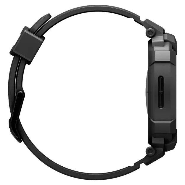 Spigen Rugged Armor Pro Strap for Samsung Galaxy Watch 8 44mm - Matte Black 4