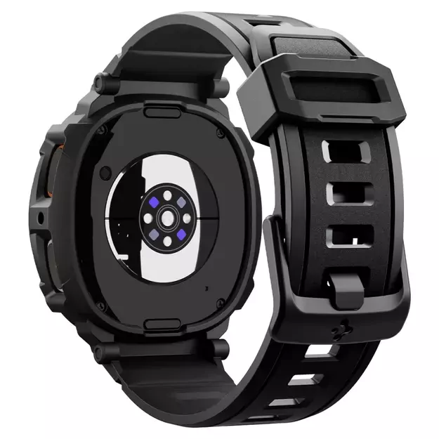 Spigen Rugged Armor Pro Strap for Samsung Galaxy Watch 8 44mm - Matte Black 2