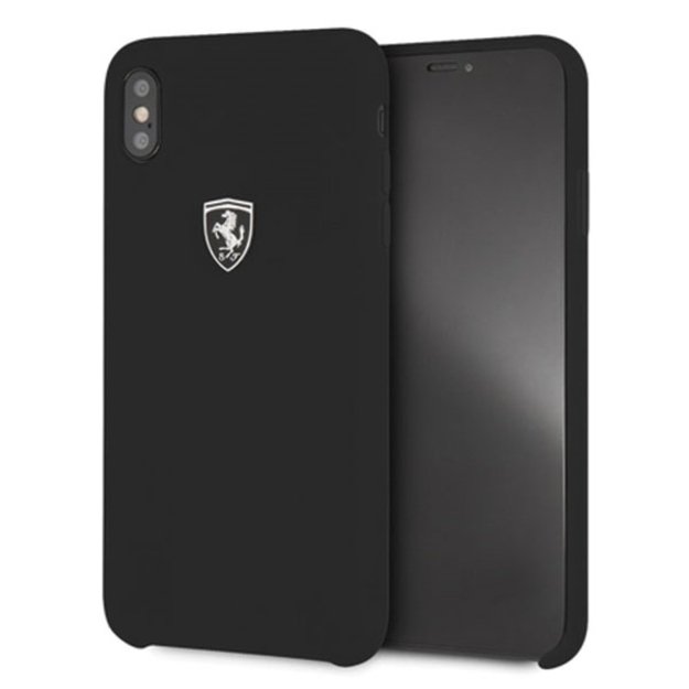 Ferrari Hardcase FEOSIHCI65BK iPhone Xs Max black/black Silicone Off track 6