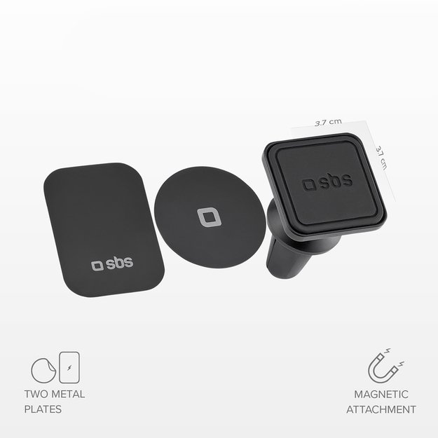 Magnetic smartphone holder SBS TESUPMAGLCLIP - black 2