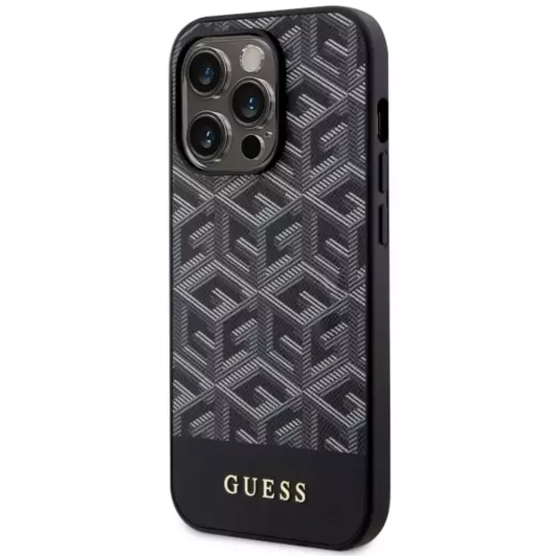 Guess GUHMP14XHGCFSEK iPhone 14 Pro Max 6.7&quot  black/black hardcase GCube Stripes MagSafe 1