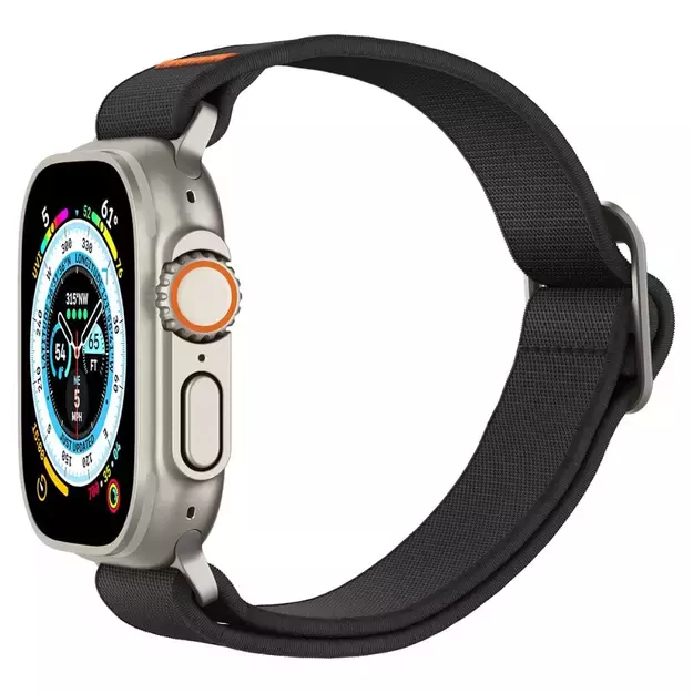 Spigen Fit Lite Ultra Strap for Apple Watch 4/5/6/7/8/9/SE/Ultra (42/44/45/49 mm) - Black 13