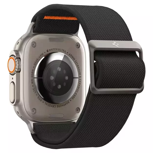 Spigen Fit Lite Ultra Strap for Apple Watch 4/5/6/7/8/9/SE/Ultra (42/44/45/49 mm) - Black 6
