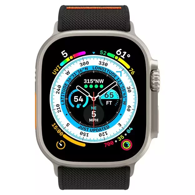 Spigen Fit Lite Ultra Strap for Apple Watch 4/5/6/7/8/9/SE/Ultra (42/44/45/49 mm) - Black 7