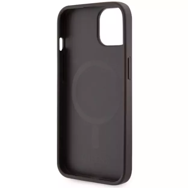 Guess GUHMP14MP4RPSW iPhone 14 Plus 6.7&quot  brown/brown hardcase 4G Printed Stripes MagSafe 13