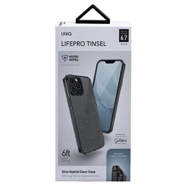 Uniq LifePro Tinsel case for iPhone 12 Pro Max - black 3