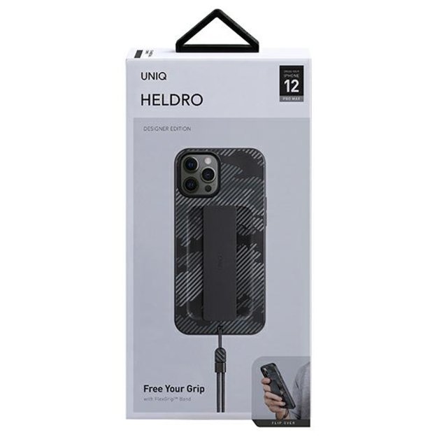 Uniq Heldro case for iPhone 12 Pro Max - black camouflage 7
