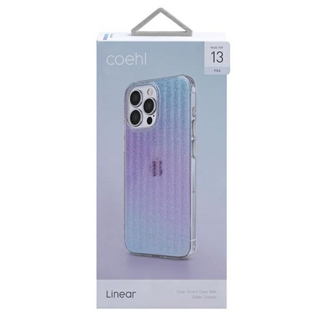 Uniq Coehl Linear case for iPhone 13 Pro / iPhone 13 - pink and blue 1