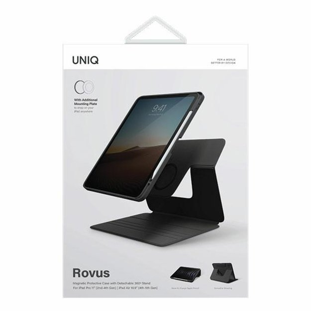 Uniq Rovus Magnetic Case for iPad Pro 11 (2021-2022) / Air 10.9&quot  (2020-2022) - black 9